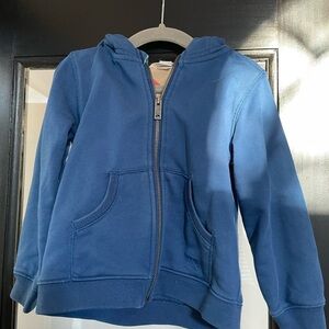 Burberry Kids Blue Zip-Up Hoodie